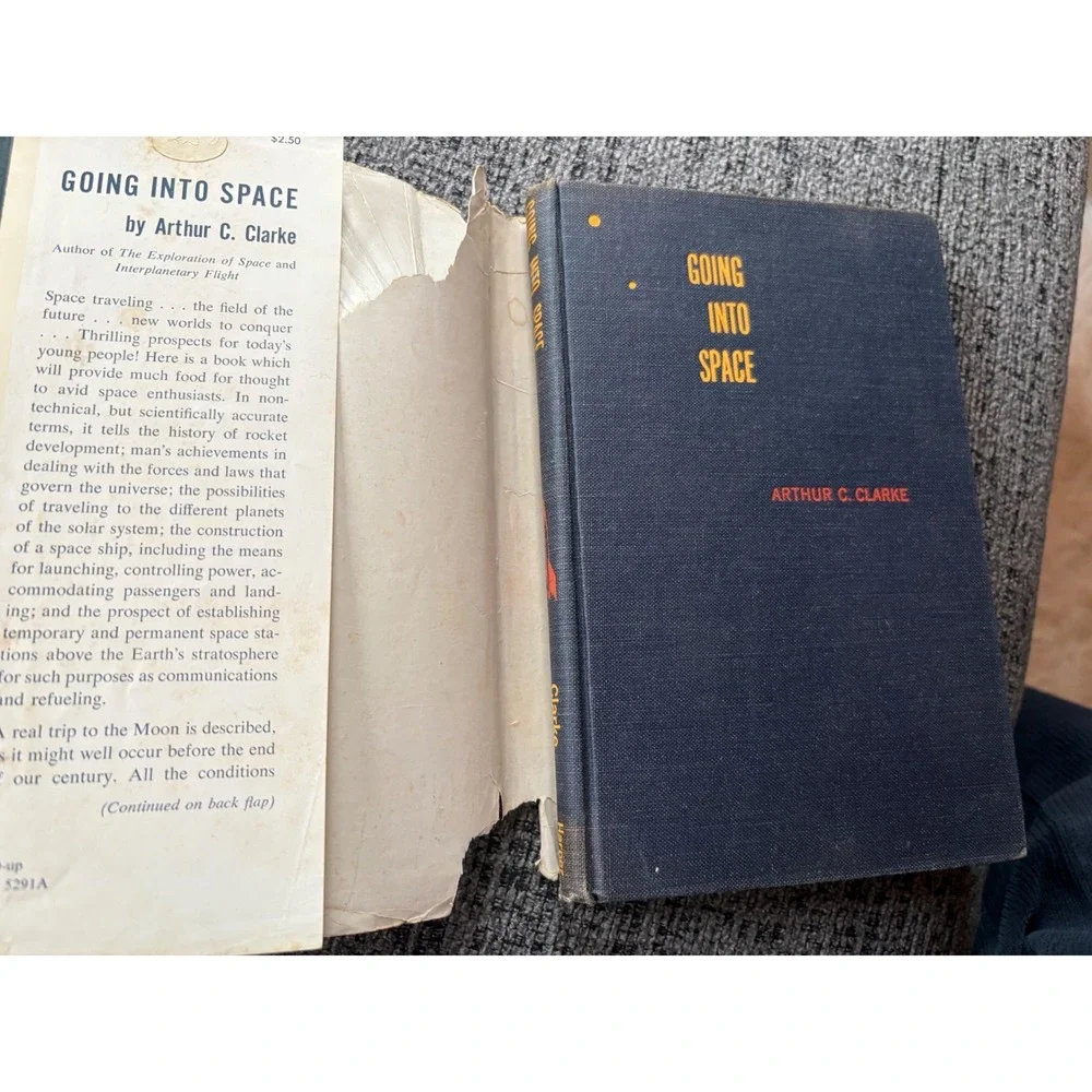 Going Into Space Arthur C Clarke Hardcover Book‎ 1954 Early Space Travel